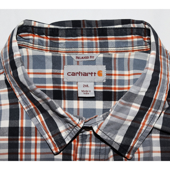 Carhartt Relaxed Fit Men's Short Sleeve Button Front Shirt Size 2XL - Picture 5 of 6